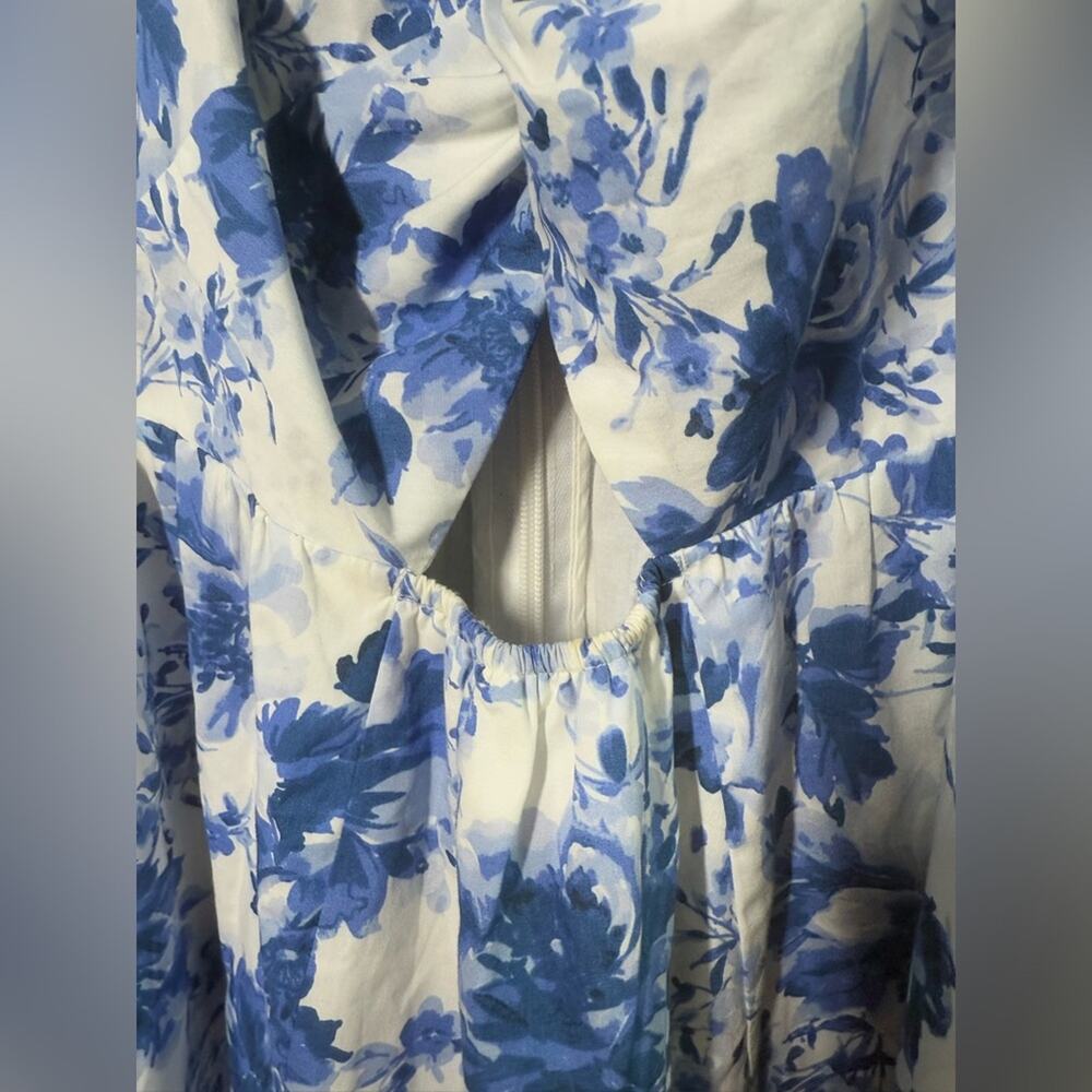 Abercrombie & Fitch Cinch Front Poplin Mini Dress Sz XL - Picture 5 of 8